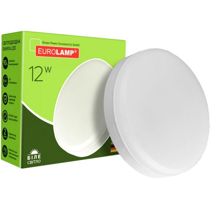 Лампочка Eurolamp LED GX53 12W 4000K (LED-GX53-1240(N)) зображення 3