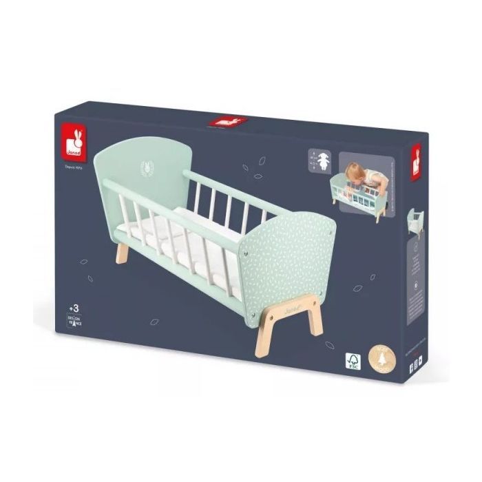 Игровой набор Janod Кроватка для куклы мятная (J05902) изображение 4
