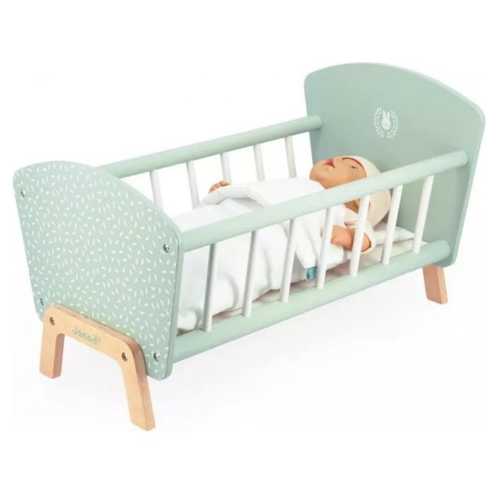Игровой набор Janod Кроватка для куклы мятная (J05902) изображение 5