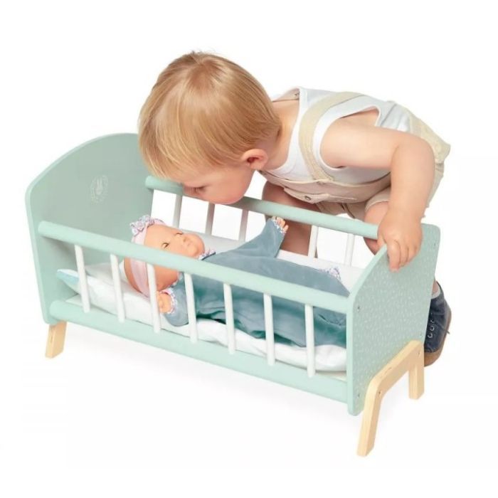 Игровой набор Janod Кроватка для куклы мятная (J05902) изображение 7