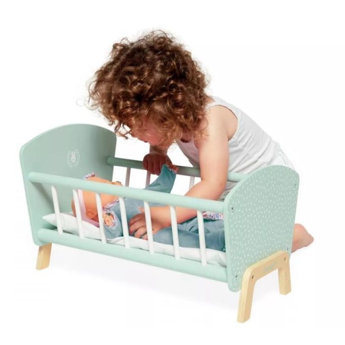 Игровой набор Janod Кроватка для куклы мятная (J05902) изображение 8