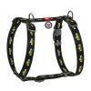 Шлей для собак WAUDOG Nylon с QR паспортом анатомическая H-образная "Дом" L (322-0230)