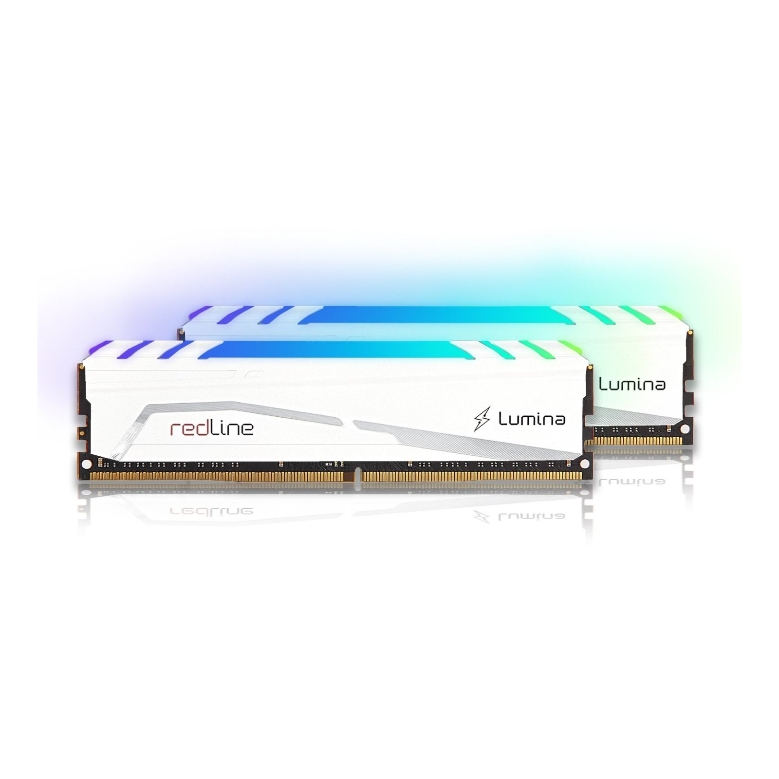 Модуль пам'яті для комп'ютера DDR4 64GB (2x32GB) 3600 MHz Redline Lumina RGB White Mushkin (MLB4C360JNNM32GX2) зображення 2