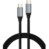 Дата кабель USB-C to USB-C 1.5m USB3.2 Gen2 100W 10GBps Nylon Vinga (VCPDCU3215)