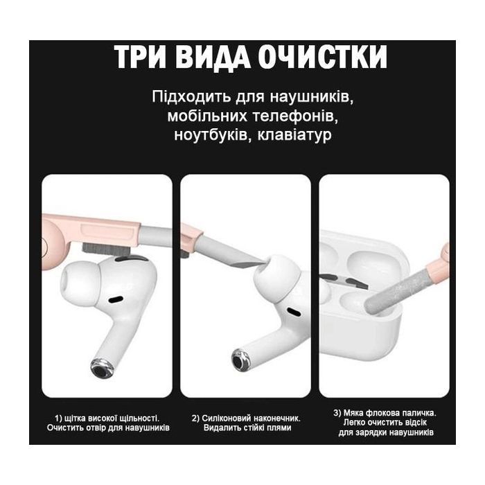 Универсальный чистящий набор XoKo Clean set 100 Pink (XK-CS100-PI) изображение 3