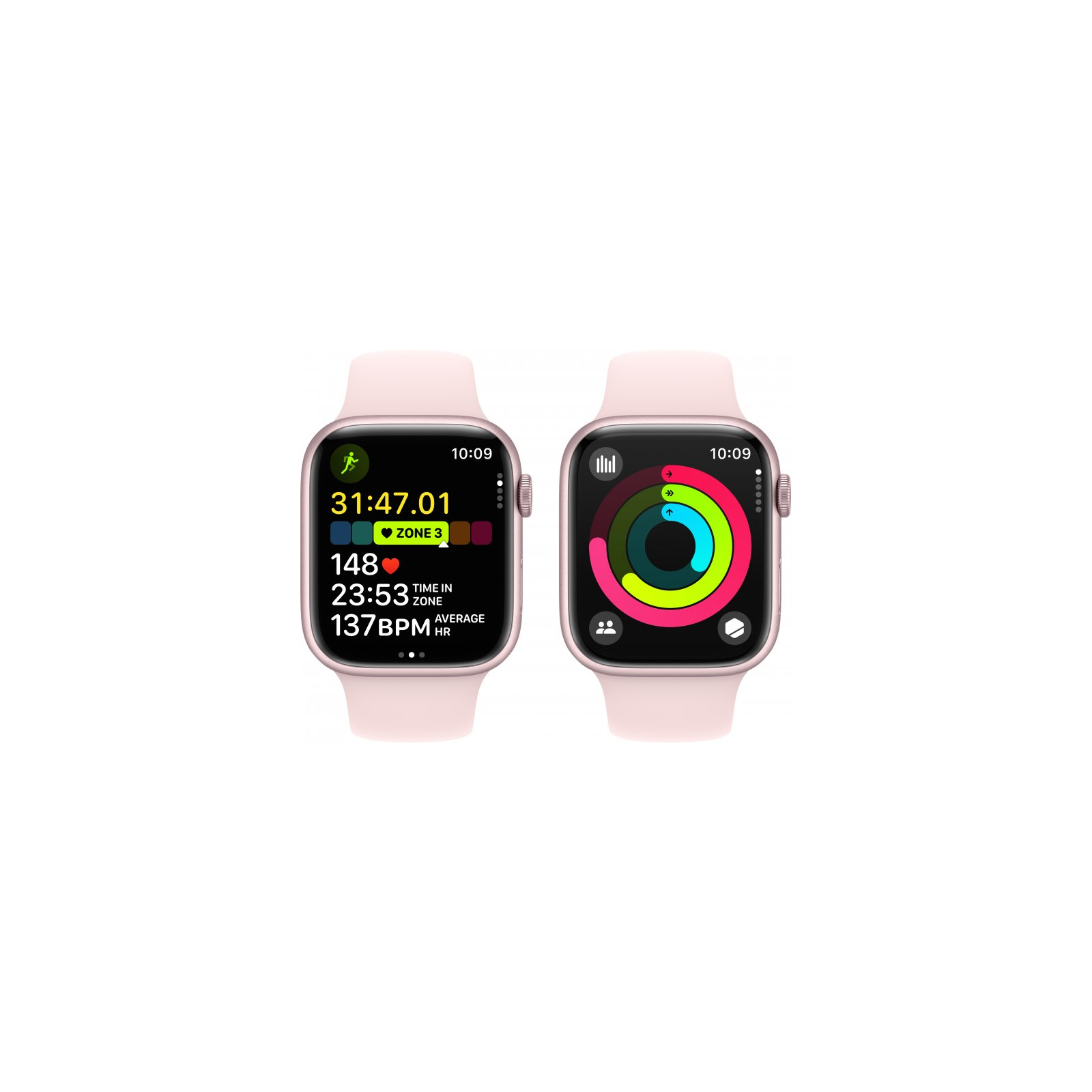 Смарт-годинник Apple Watch Series 9 GPS 45mm Midnight Aluminium Case with Midnight Sport Band - M/L (MR9A3QP/A) зображення 8