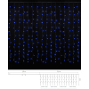 Гирлянда Delux Curtain С 240LED 2х2 м синий/прозрачный IP20 (90017993) изображение 2