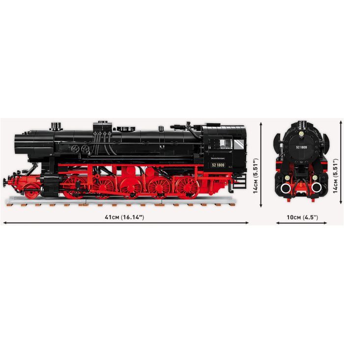 Конструктор Cobi Локомотив DRB Class 52 1:35, 1723 детали (COBI-6283) изображение 7