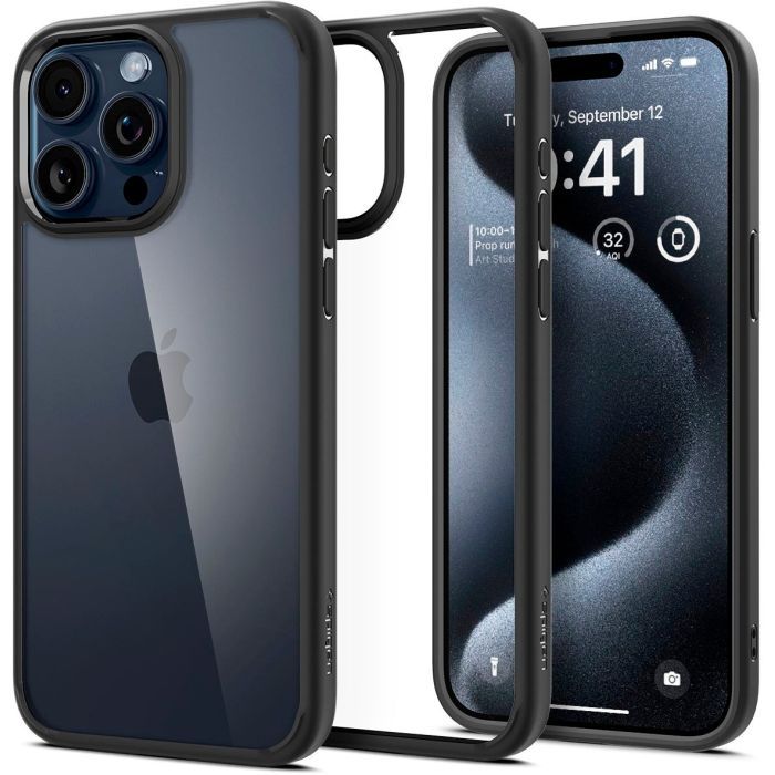 Чехол для мобильного телефона Spigen Apple iPhone 15 Pro Ultra Hybrid Matte Black (ACS06713) изображение 2
