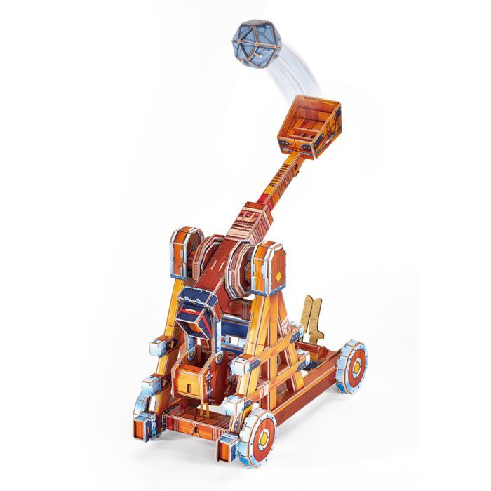Пазл Cubic Fun Трехмерная головоломка-конструктор Stem Катапульта (DS1086h) изображение 3