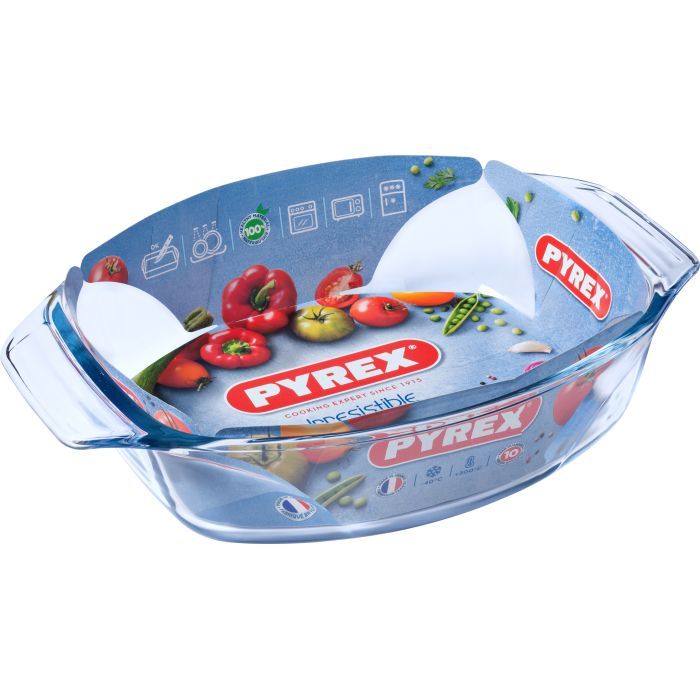 Форма для выпечки Pyrex Irresistible овальна 30 х 21 х 7 см 2,0 л (410B000/7644) изображение 2
