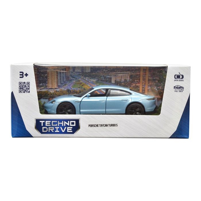 Масштабна модель автомобіля TechnoDrive Porsche Taycan Turbo S синій (250335U) зображення 11