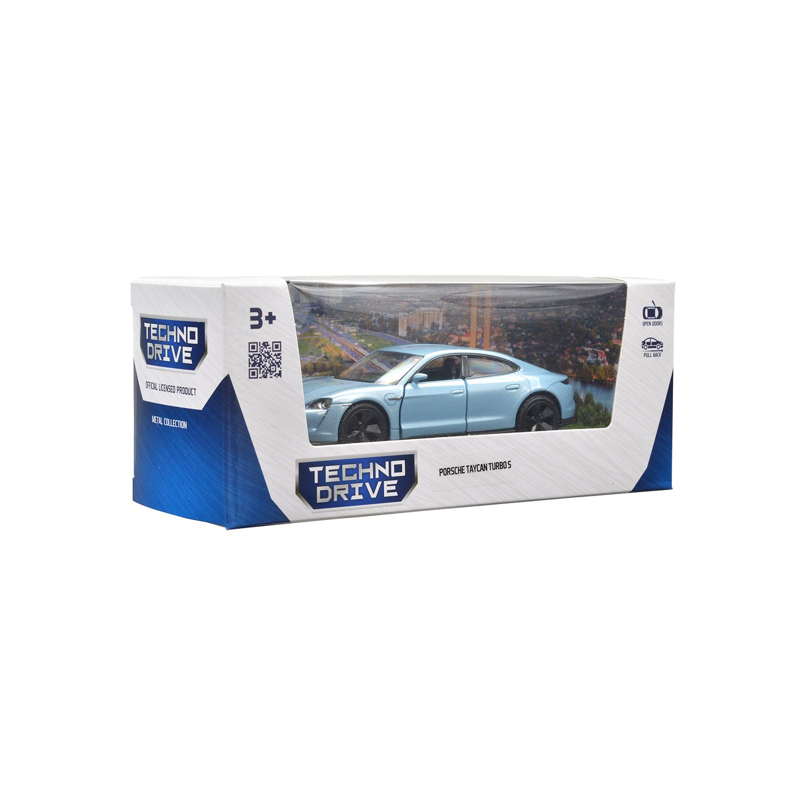 Машина Techno Drive Porsche Taycan Turbo S синий (250335U) изображение 2