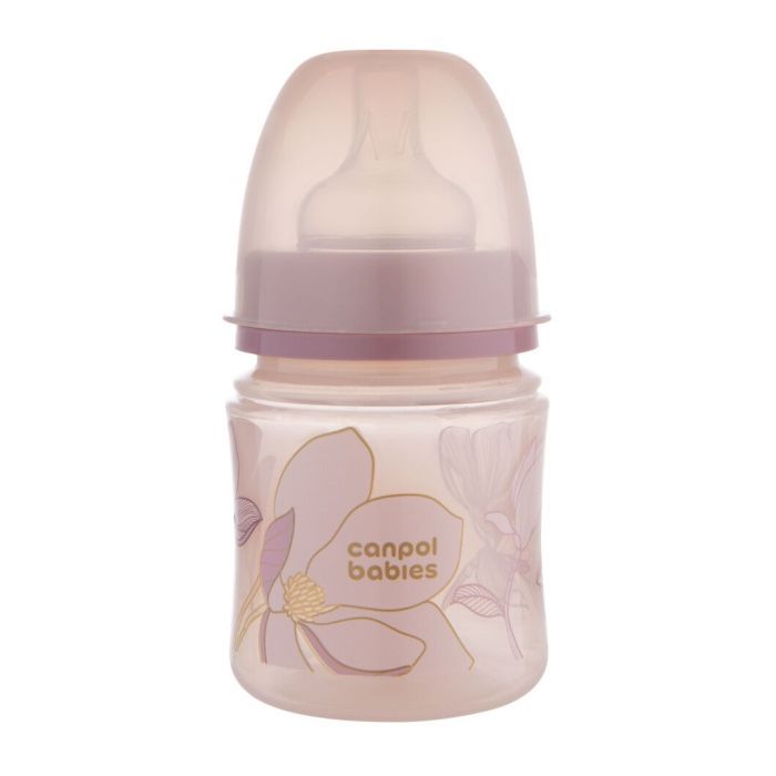 Пляшечка для годування Canpol babies Easystart GOLD 120 мл антикол. з широк. блакитна (35/239_blu)