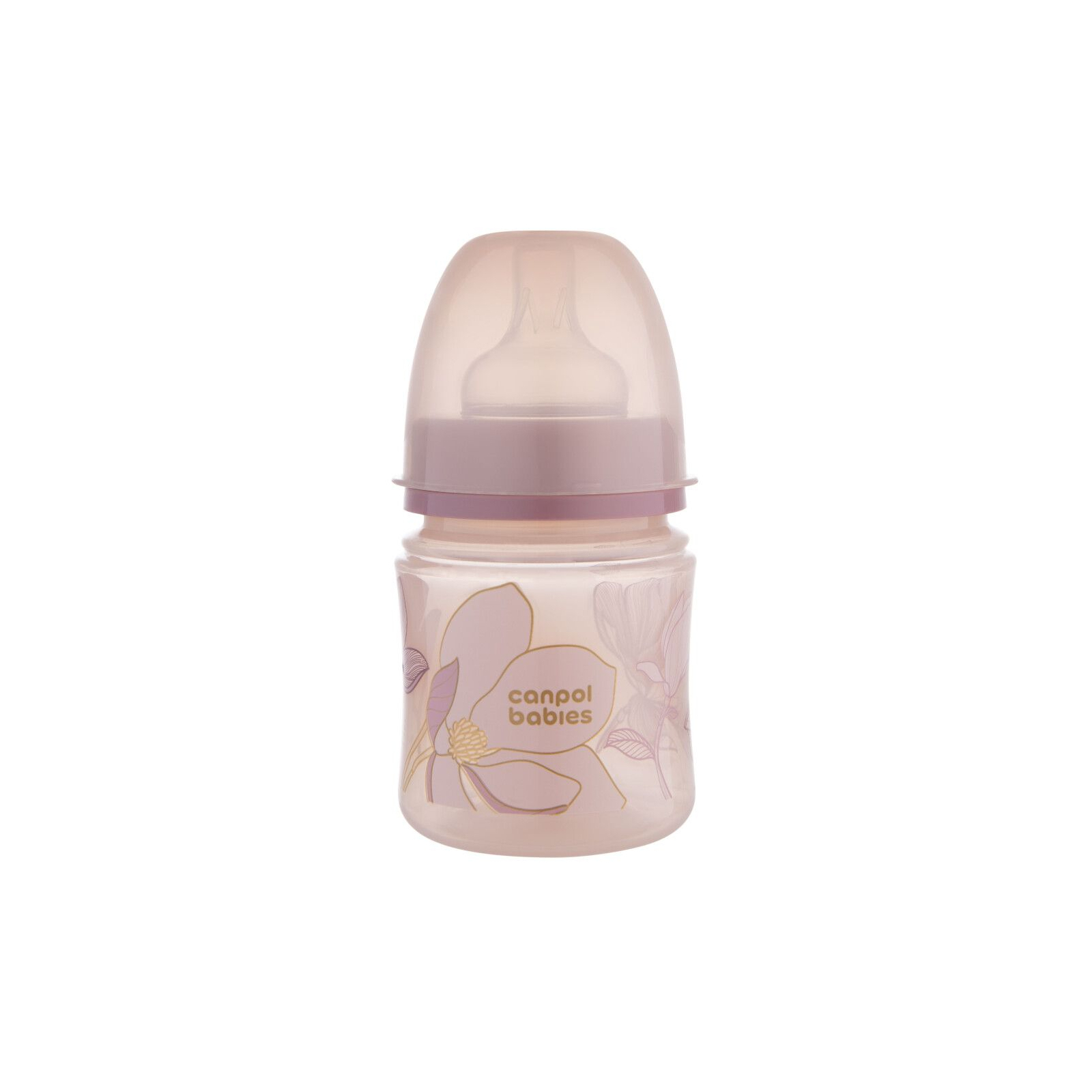 Бутылочка для кормления Canpol babies Easystart GOLD 120 мл антикол. с широк, розовая (35/239_pin)