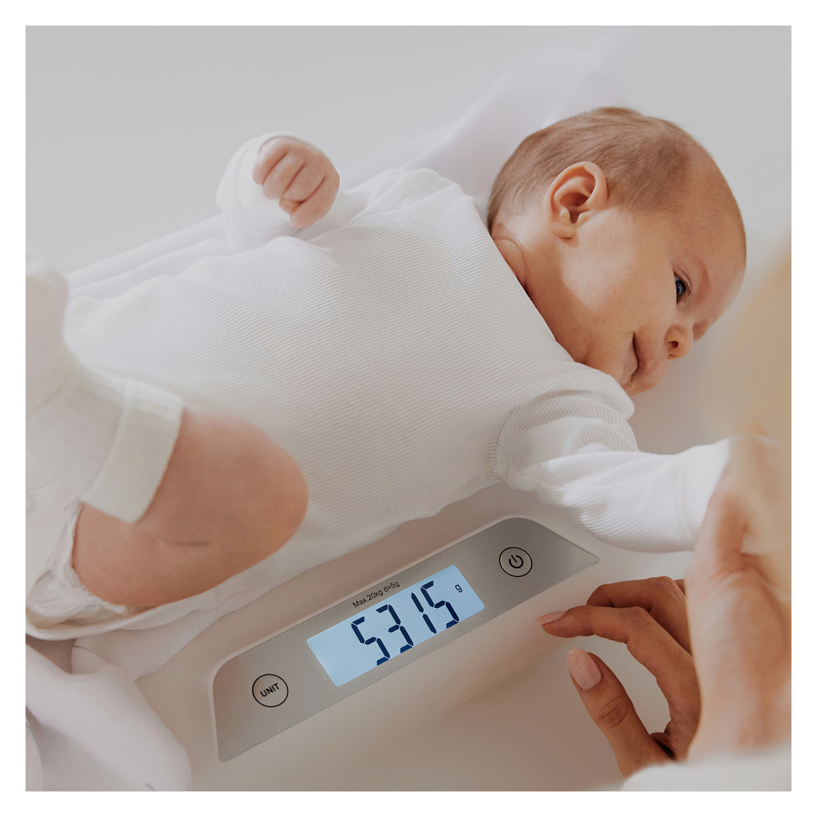 Ваги для новонароджених Lionelo Babybalance White (LOC-BABYBALANCE WHITE) зображення 5