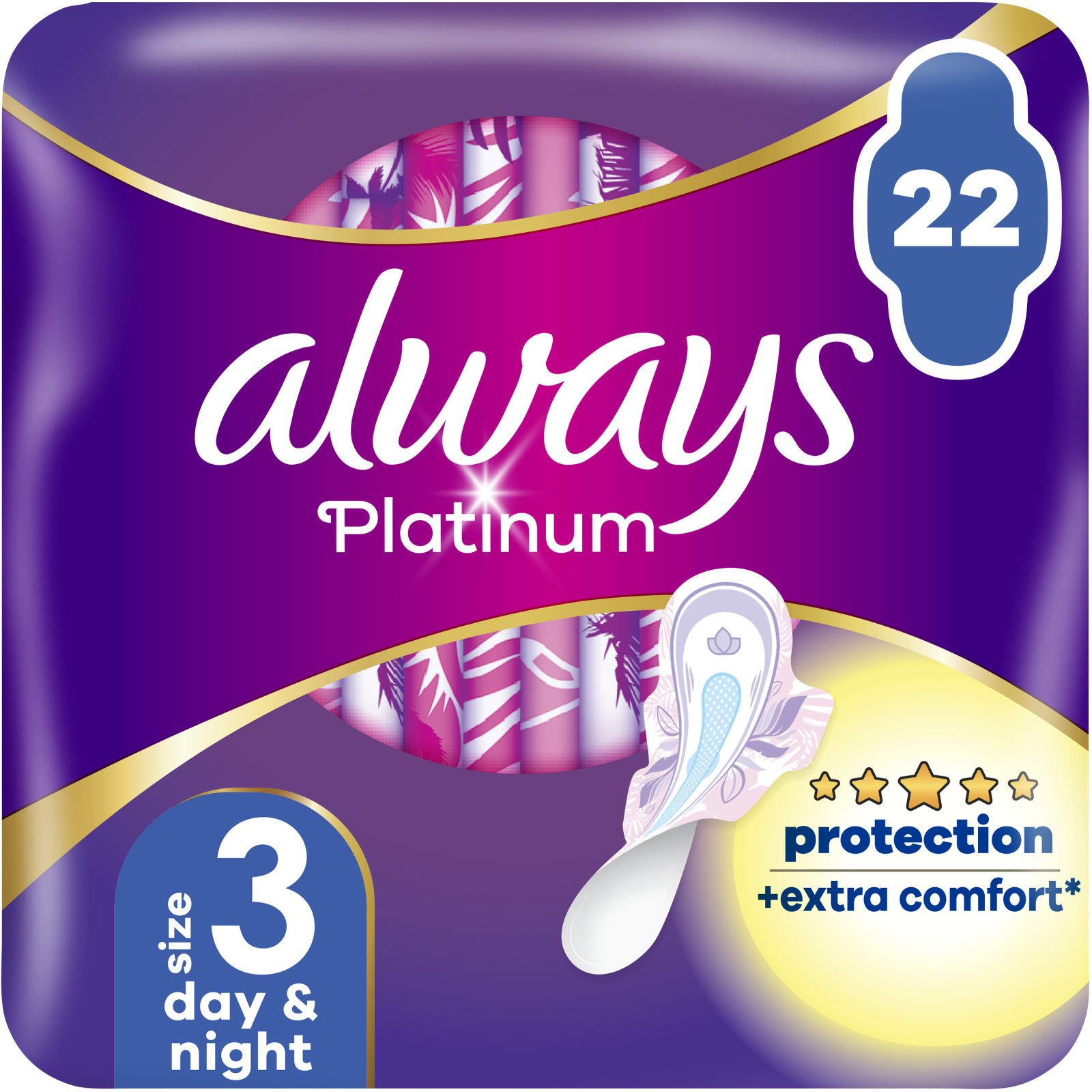 Гігієнічні прокладки Always Platinum Day&Night (Розмір 3) 12 шт. (8001090445070)