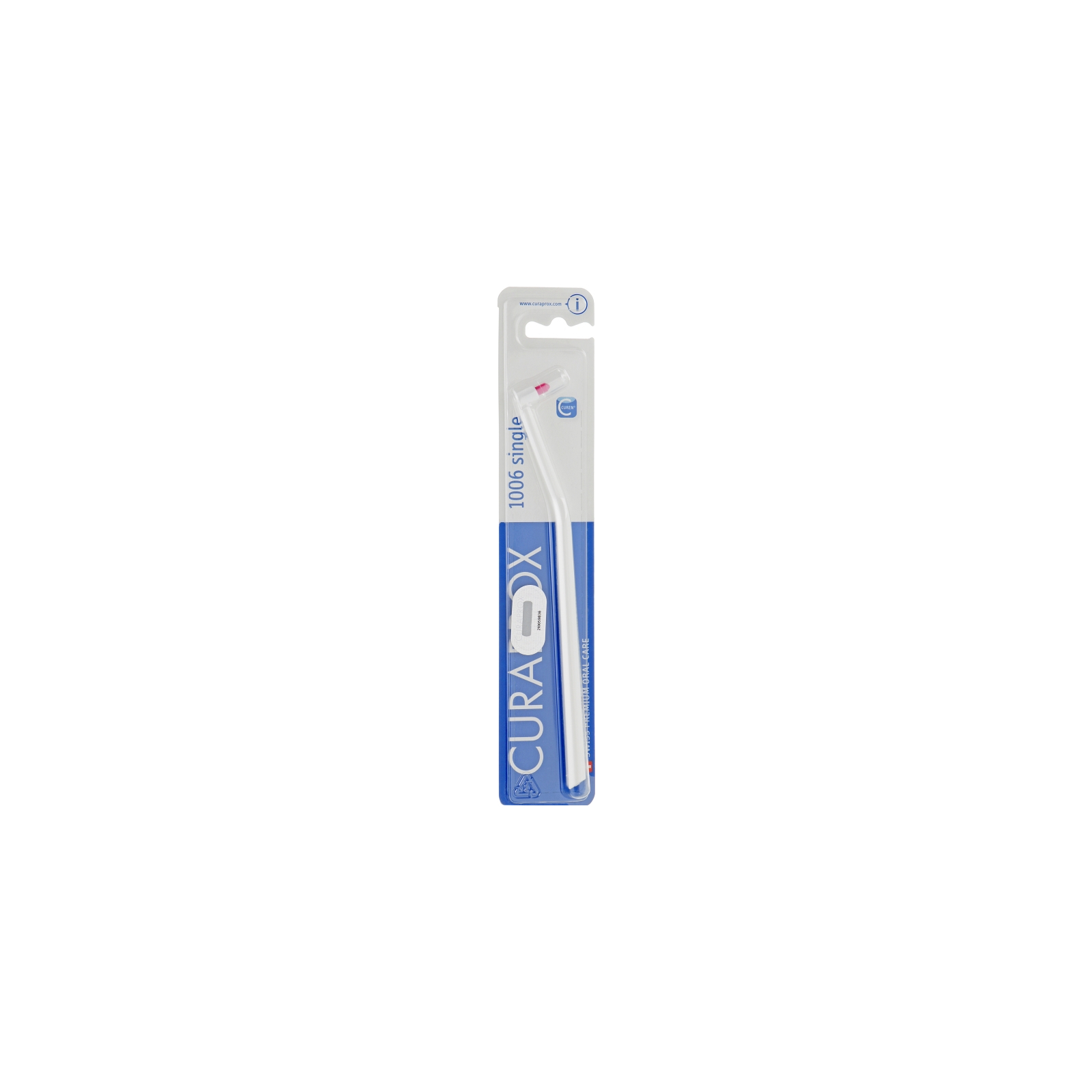 Зубна щітка Curaprox CS 1006 Single & Sulcular 6 мм Монопучкова Біла (CS 1006-11)