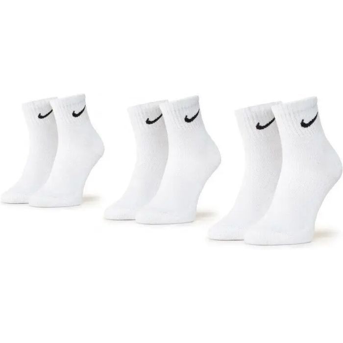 Носки Nike U NK EVERYDAY LTWT ANKLE 3PR SX7677-100 46-50 3 пари Білі (888407239120) изображение 3