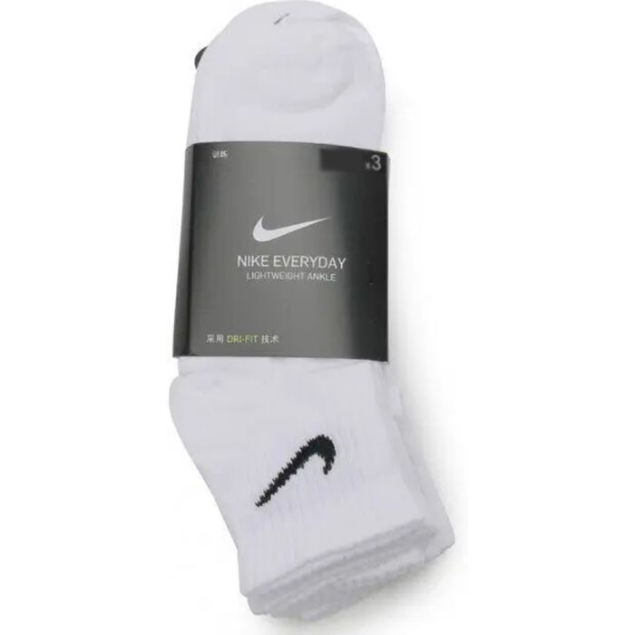 Носки Nike U NK EVERYDAY LTWT ANKLE 3PR SX7677-100 46-50 3 пари Білі (888407239120) изображение 5