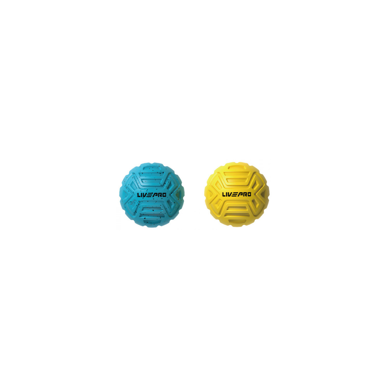 Массажный мяч LivePro Massage Ball LP8507 блакитний/жовтий Уні 6.8см (6951376104042)