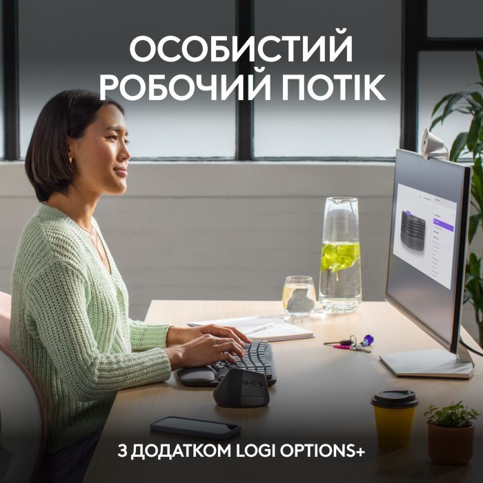 Клавиатура Logitech Wave Keys Bluetooth/Wireless Black (920-012304) изображение 7