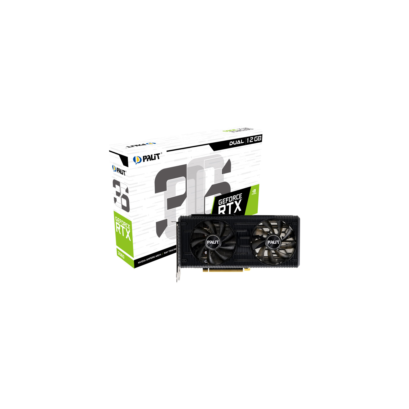 Видеокарта Palit GeForce RTX3060 12Gb Dual (NE63060019K9-190AD) изображение 7
