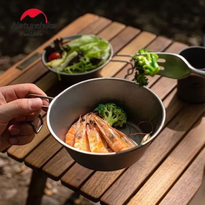 Миска туристическая Naturehike титанова NH21CJ010 300 мл (6927595788141) изображение 3