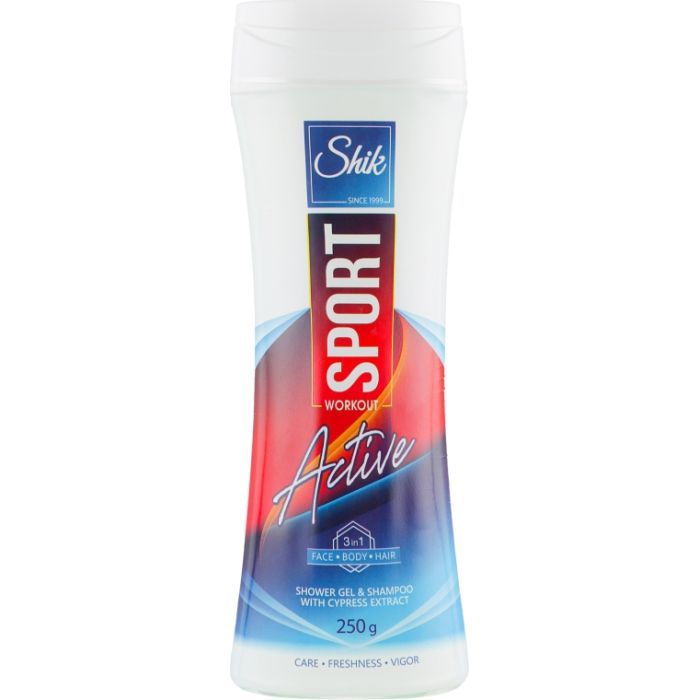 Гель для душа Shik 3 в 1 Sport Active 250 г (4820023368965)