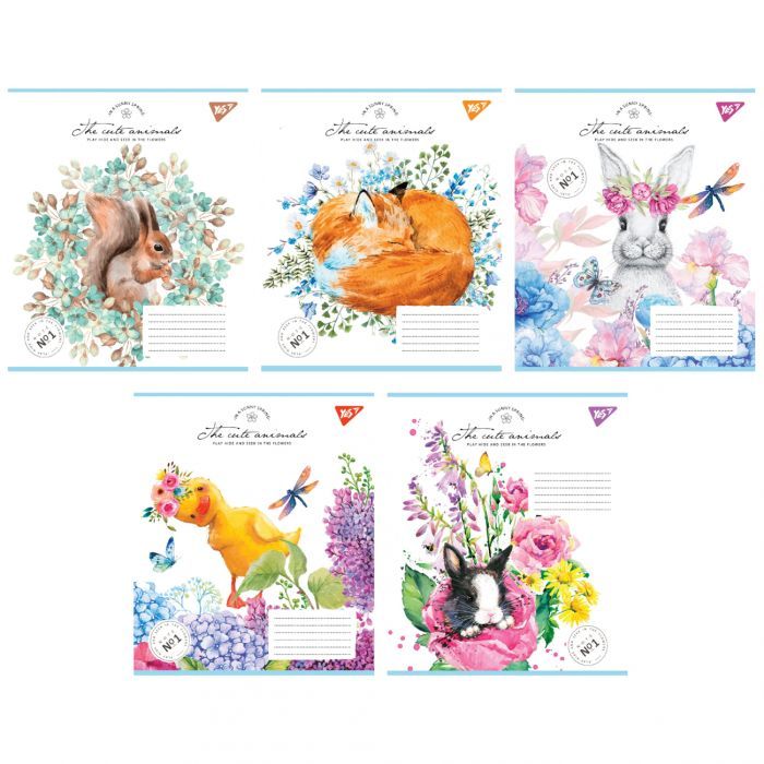 Зошит Yes Sunny spring 18 аркушів клітинка (766975)