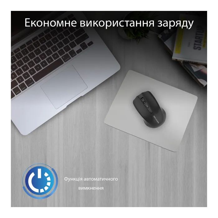 Мышка Promate Clix-8 Wireless Black (clix-8.black) изображение 4