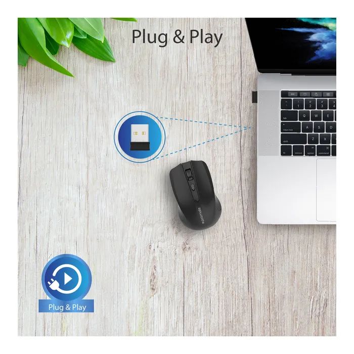 Мышка Promate Clix-8 Wireless Black (clix-8.black) изображение 5
