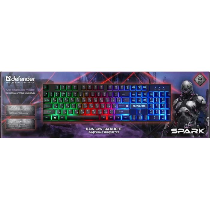 Клавиатура Defender Spark GK-300L USB UA Black (45302) изображение 6