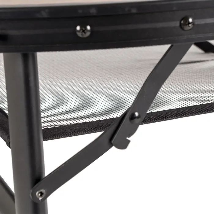 Туристический стол Bo-Camp Melrose Oval 120x80 cm Black/Wood look (1404220) изображение 7