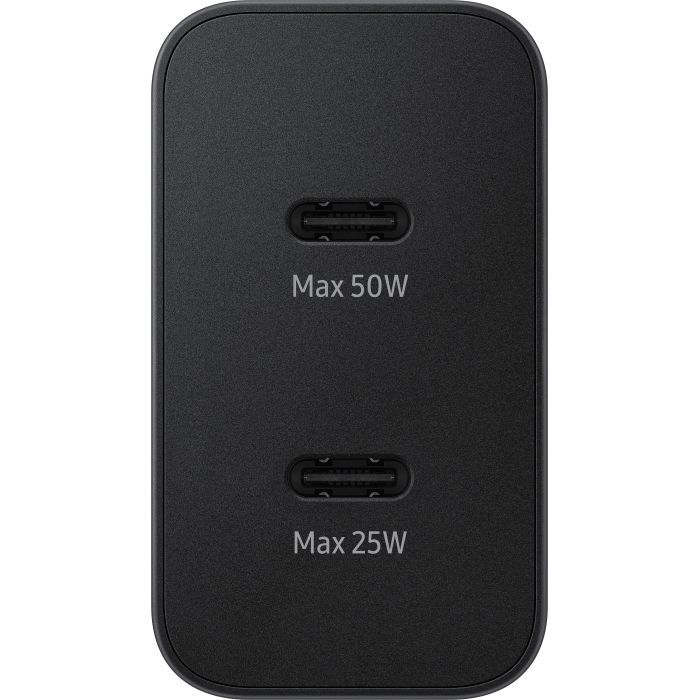 Зарядний пристрій Samsung 50W 2xUSB-С + cableUSB-C to USB-C 1.8m black (EP-T5020XBEGEU) зображення 3