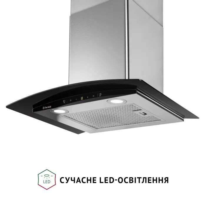 Витяжка кухонна Perfelli GRASSI 6PWX INOX зображення 4