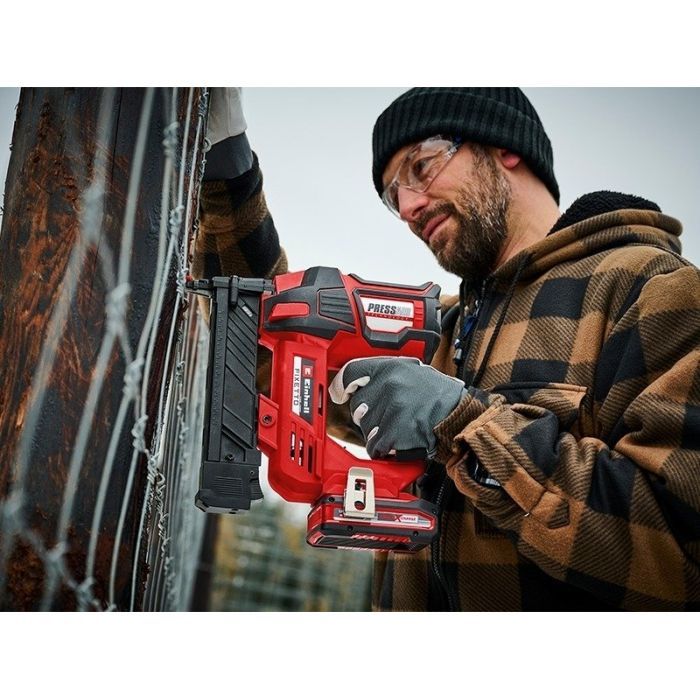 Степлер строительный Einhell FIXETTO 18/38 Solo PXC 18В под скобы 10-38мм 60п/мин (без АКБ и ЗУ) (4257785) изображение 2