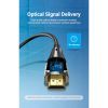Кабель мультимедийный HDMI to HDMI 50.0m V2.0 Optical 4K 60Hz 18Gbps Dolby 7.1 PVC Black Zinc Alloy Vention (ALABX) изображение 6