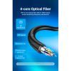 Кабель мультимедийный HDMI to HDMI 50.0m V2.0 Optical 4K 60Hz 18Gbps Dolby 7.1 PVC Black Zinc Alloy Vention (ALABX) изображение 7