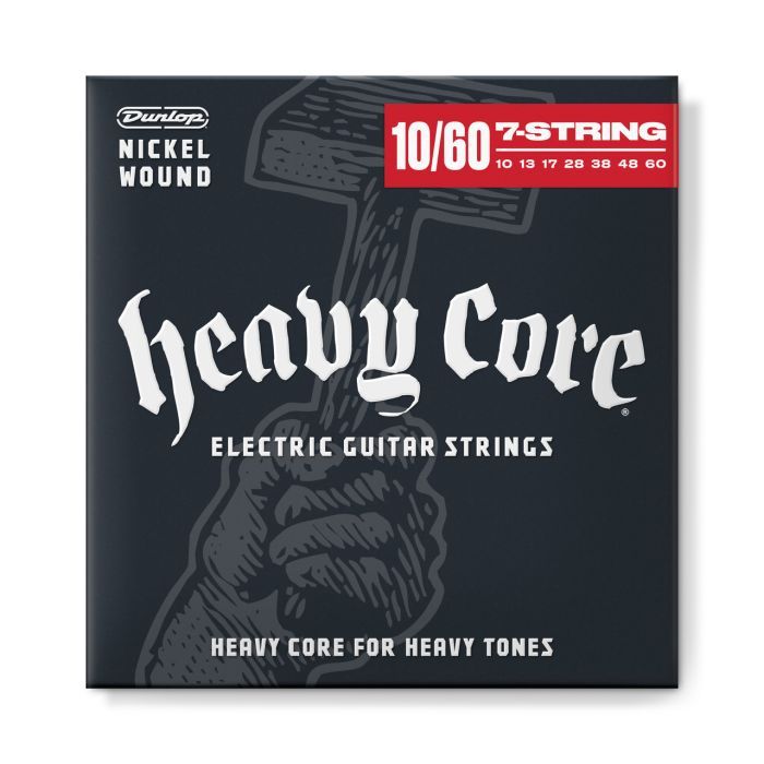 Струны для гитары Jim Dunlop Heavy Core Electric Guitar Strings 10-60 | 7-String (DHCN1060-7)
