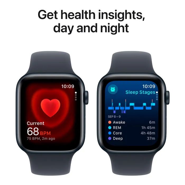 Смарт-часы Apple Watch SE 2024 GPS 40mm Starlight Aluminium Case with Starlight Sport Band - S/M (MXEF3QH/A) изображение 5