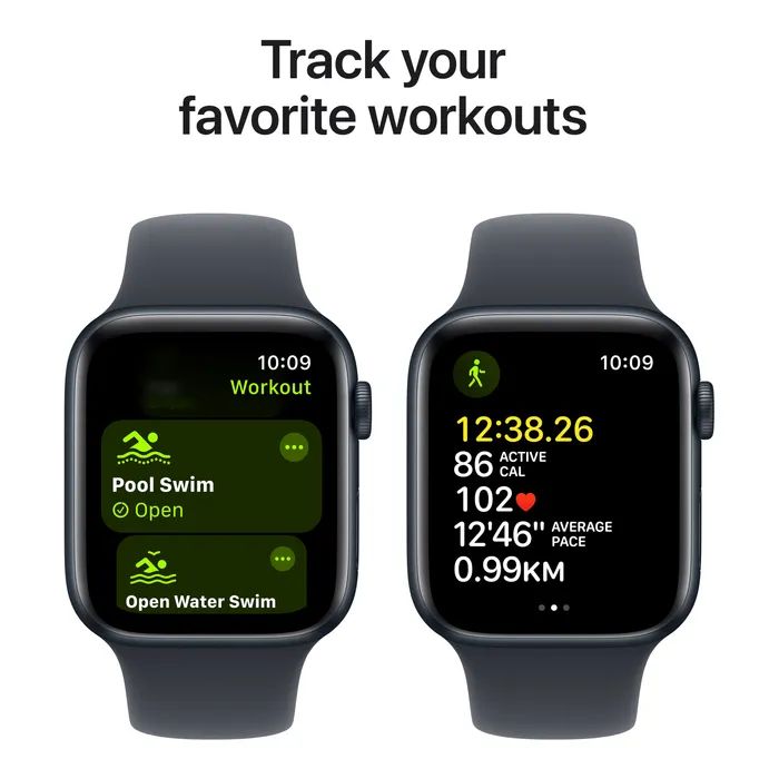Смарт-часы Apple Watch SE 2024 GPS 40mm Starlight Aluminium Case with Starlight Sport Band - S/M (MXEF3QH/A) изображение 6