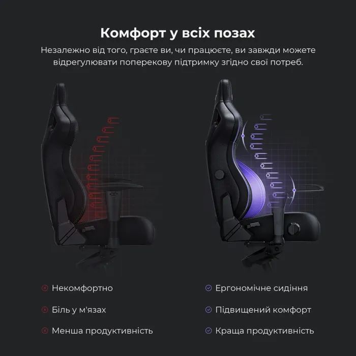 Крісло ігрове Anda Seat Kaiser 4 Fabric Size XL Black (AD12YDDC-XLL-20-B-CF) зображення 10