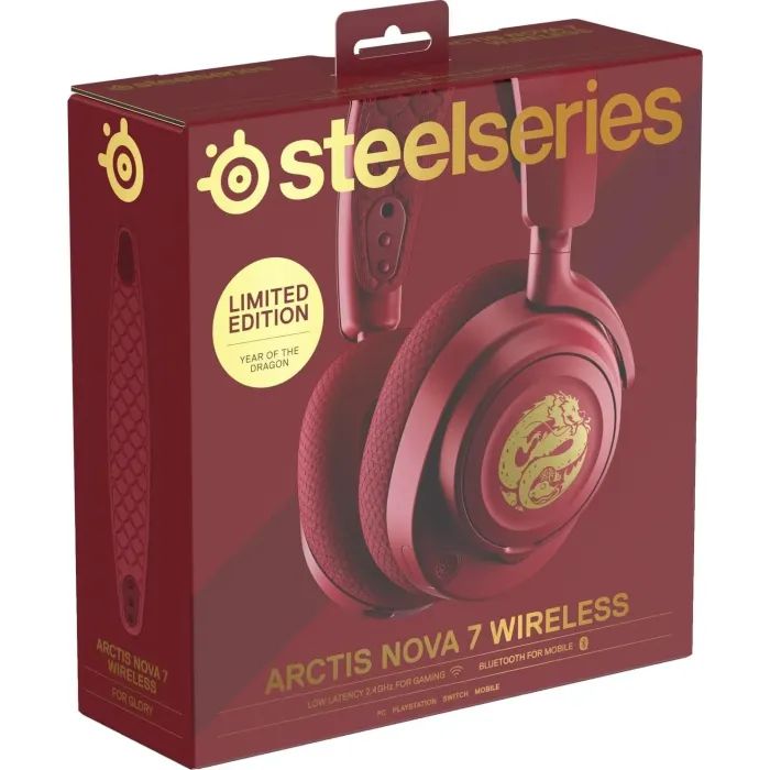 Наушники SteelSeries Arctis Nova 7 Wireless Dragon Edition Red (61557) изображение 8