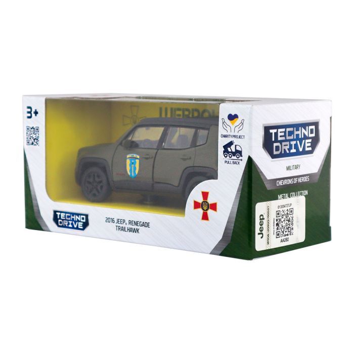Машина TechnoDrive серии Шевроны Героев - Jeep Renegade Trailhawk - Айдар (250351W) изображение 5