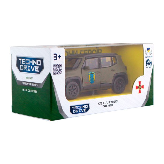 Машина TechnoDrive серии Шевроны Героев - Jeep Renegade Trailhawk - Айдар (250351W) изображение 7