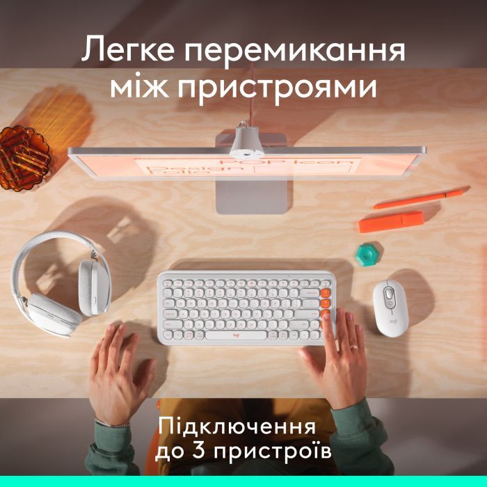 Мышка Logitech POP Mouse With Emoji Bluetooth Lilac (910-007414) изображение 7