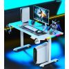 Компьютерный стол GT Racer T-1231 White (T-1231 (120x60x73-117) White) изображение 3