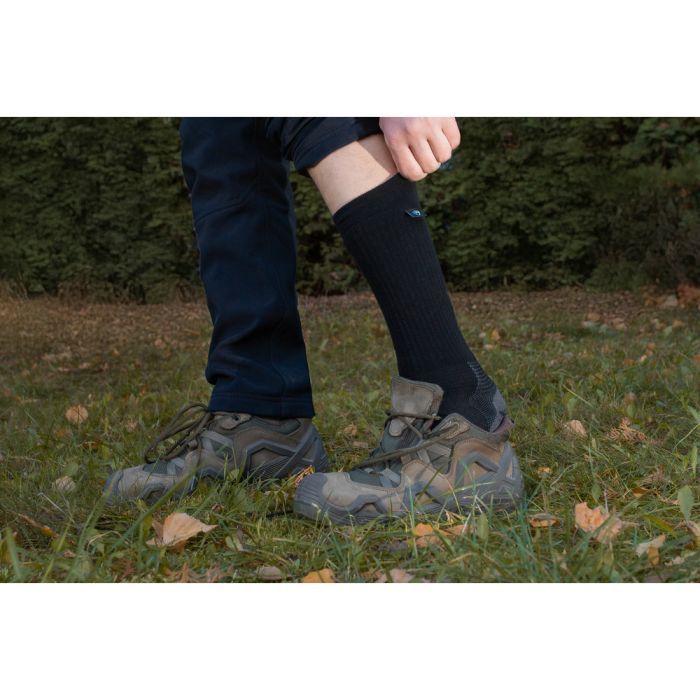 Водонепроницаемые носки Dexshell Terrain Walking 2.0 Socks чорно-сірі розмір M (39-42) (DS62406JBG-M) изображение 3