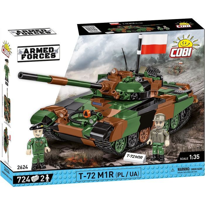 Конструктор Cobi Танк Т-72 M1R (UA/PL), 724 детали (COBI-2624)